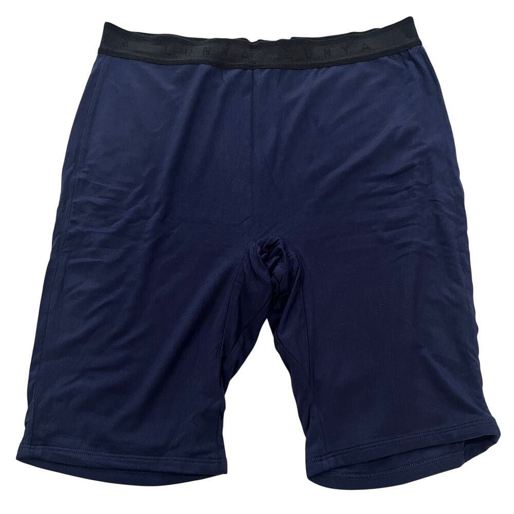 16-28 LUNYA Lahgo Soft Modal Lounge Biker Shorts Navy Large
